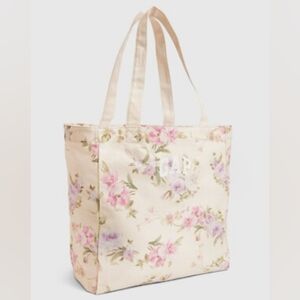 GAP/loveshack fancy collaboration Floral Cream Tote Bag